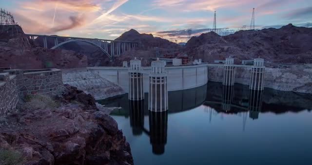 Vegas Hoover Dam Sunset Motion