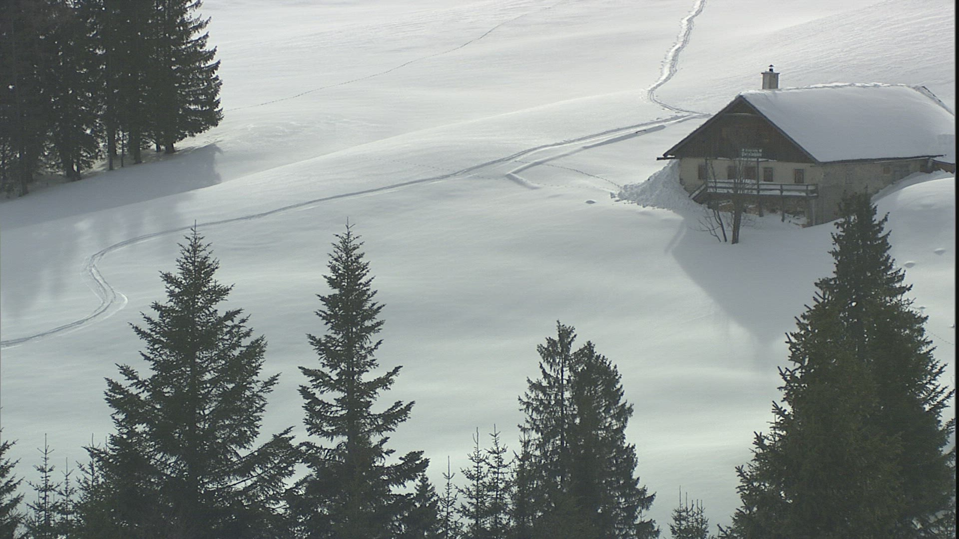 298074179 / Alpine Hut / Snowscape / Alps