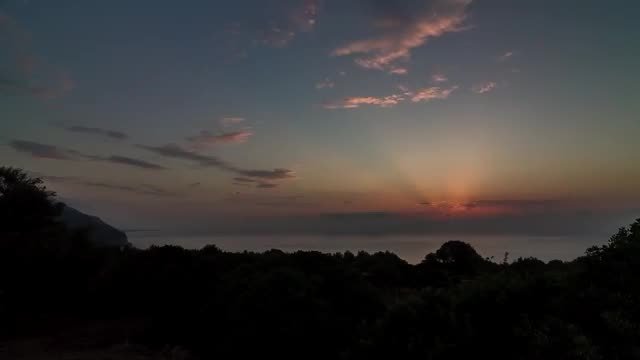 Cala Gonone Sunrise, Timelapse, Sardinia, Italy