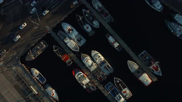 Fishing boats in dock