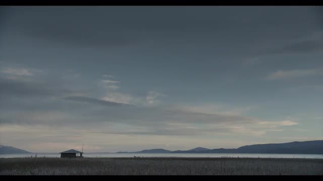 Montana Evening with Cabin and Mountains 4