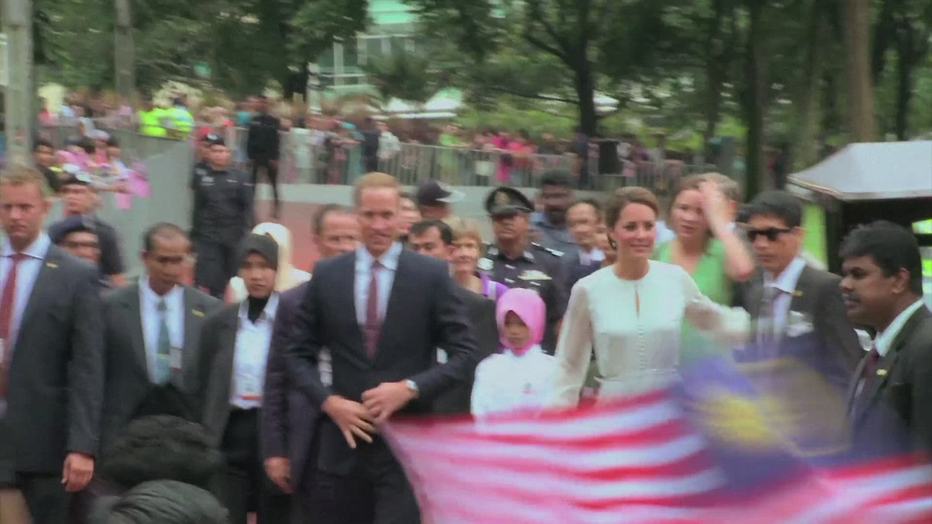 539463615 / William of England / Kate Middleton / State Visit / Asia / 2012