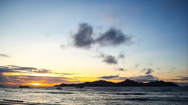 4K Timelapse Seychelles Sunset I