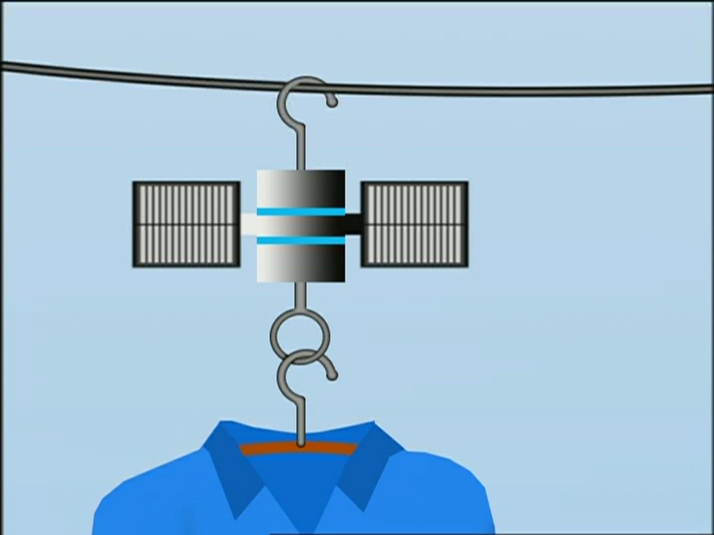 999185458 / Clothes Hanger / Solar Collector / Computer Animation