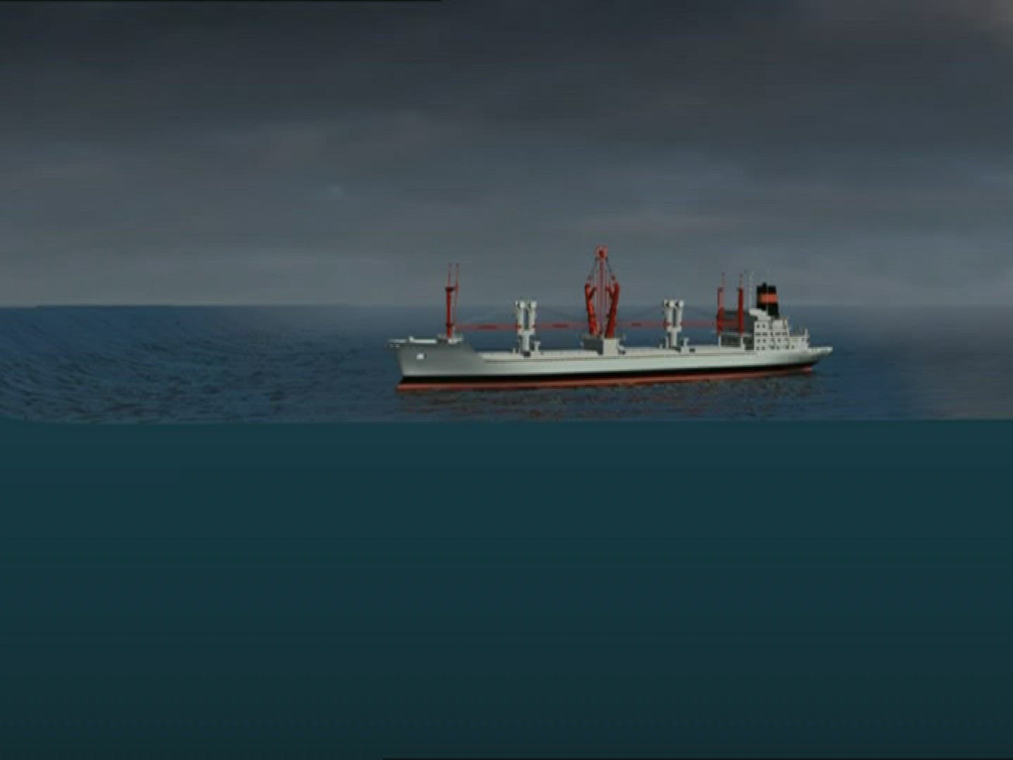 268201796 / Ship / Buoy / Wave / Computer Animation