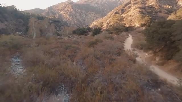 Dried out river bed