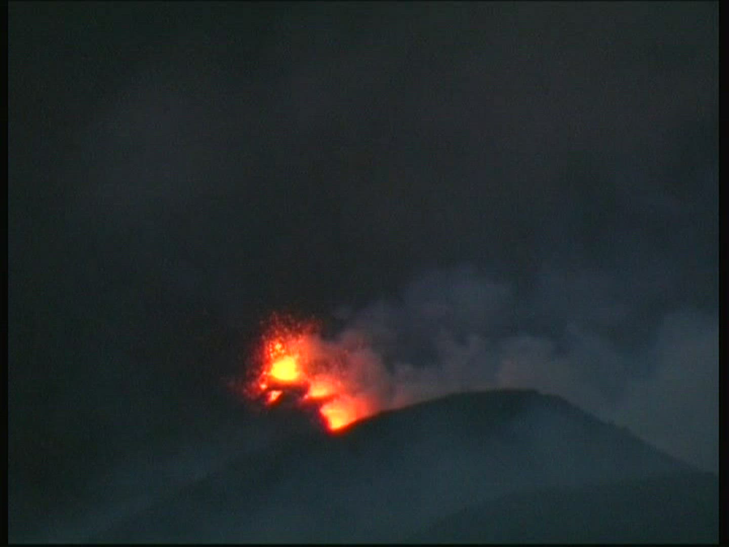 603346824 / Etna / Lava / Night / Sicily / Italy