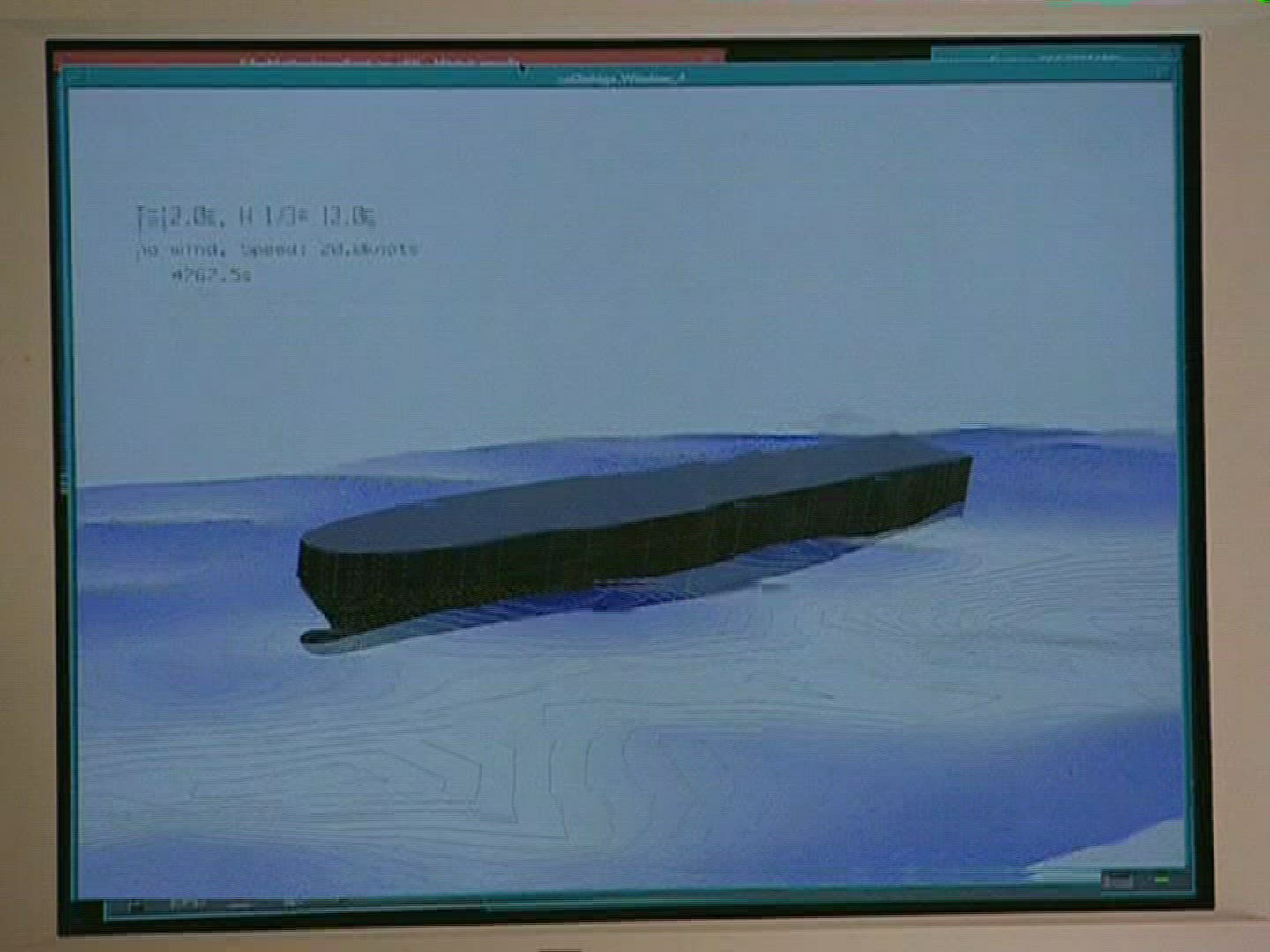 556930568 / Cargo Ship / Groundswell / 3D Animation / Flensburg / Germany