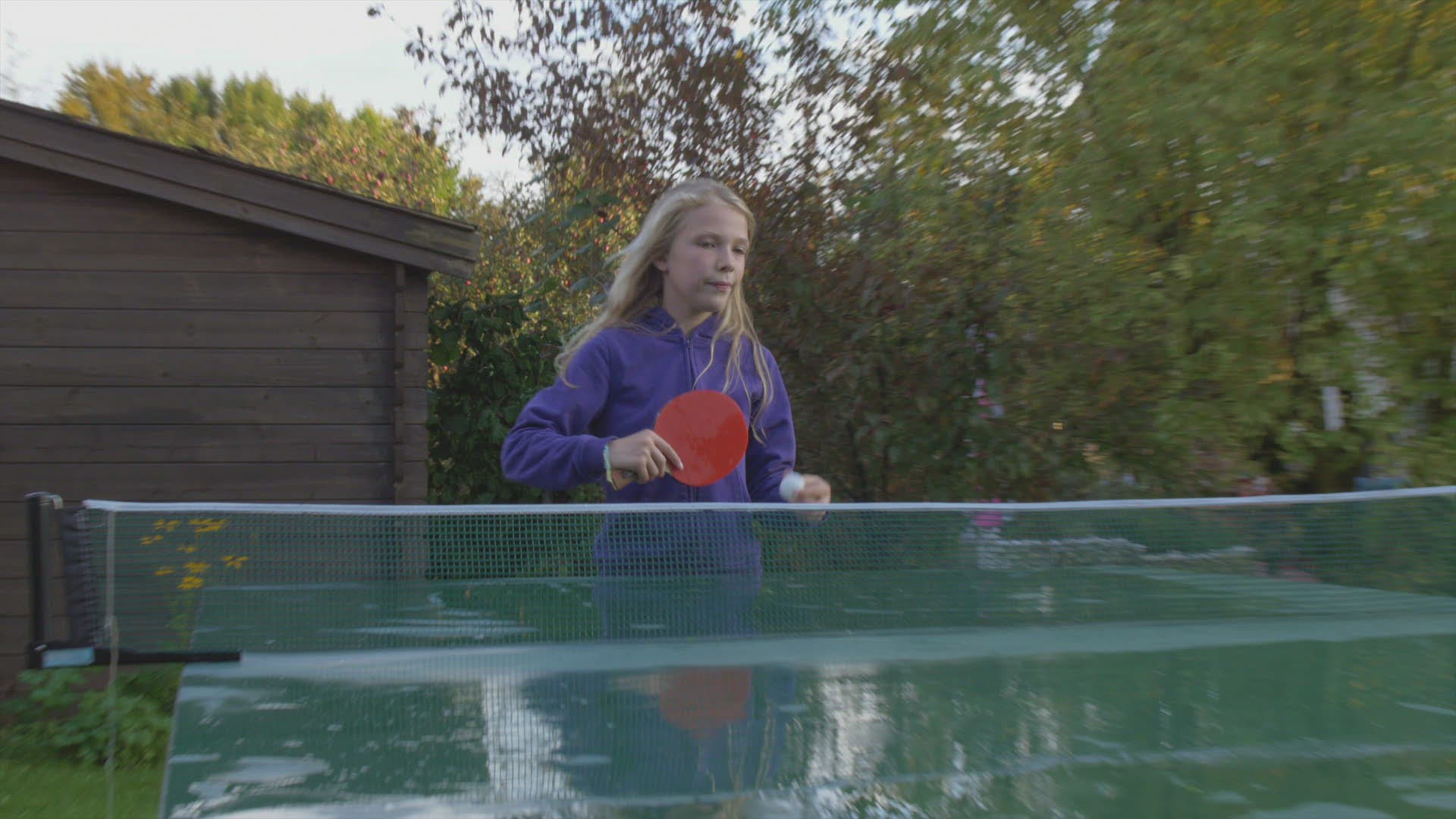 281668560 / Table Tennis Player / Garden / Germany