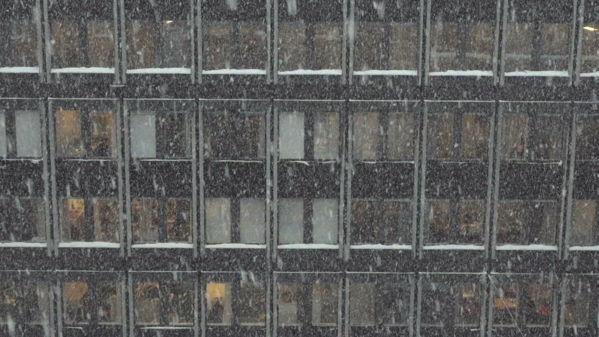 747512051 / Office Building / Window / Snowfall
