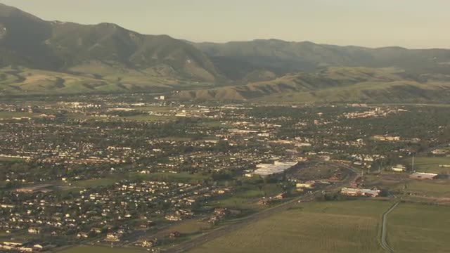 CineFlex of Small City Surrounded by Mountains
