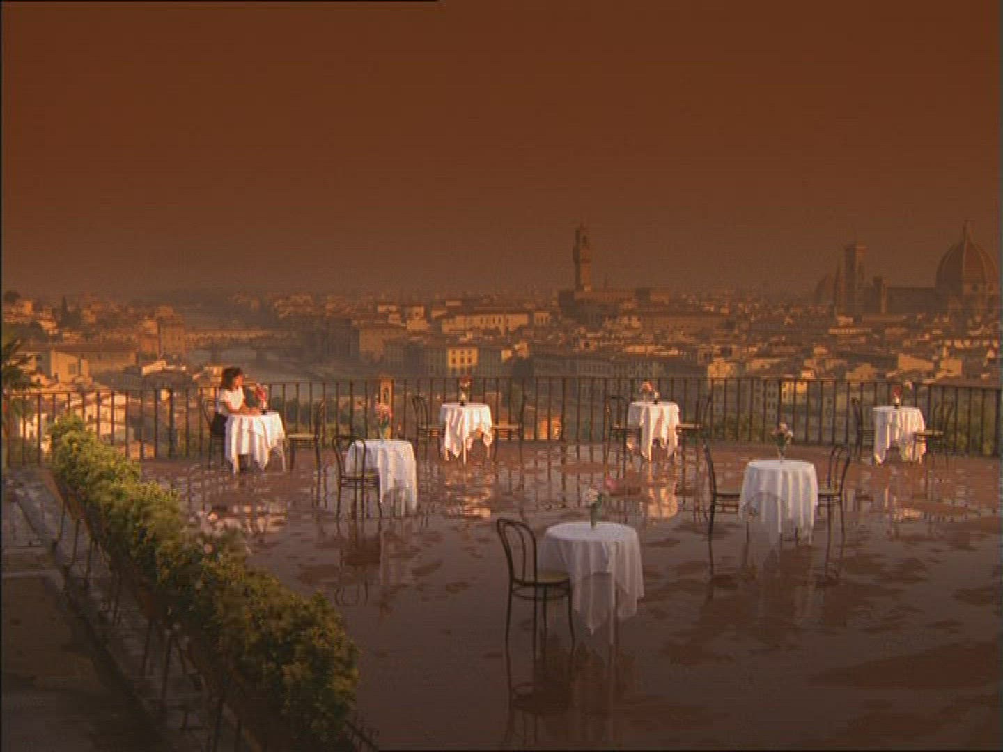 972817606 / Woman / Terrace / City View / Florence / Italy