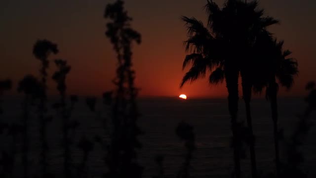 Sun Setting Over the Ocean