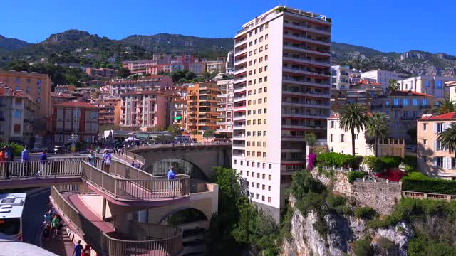 Establishing shot of Monaco.