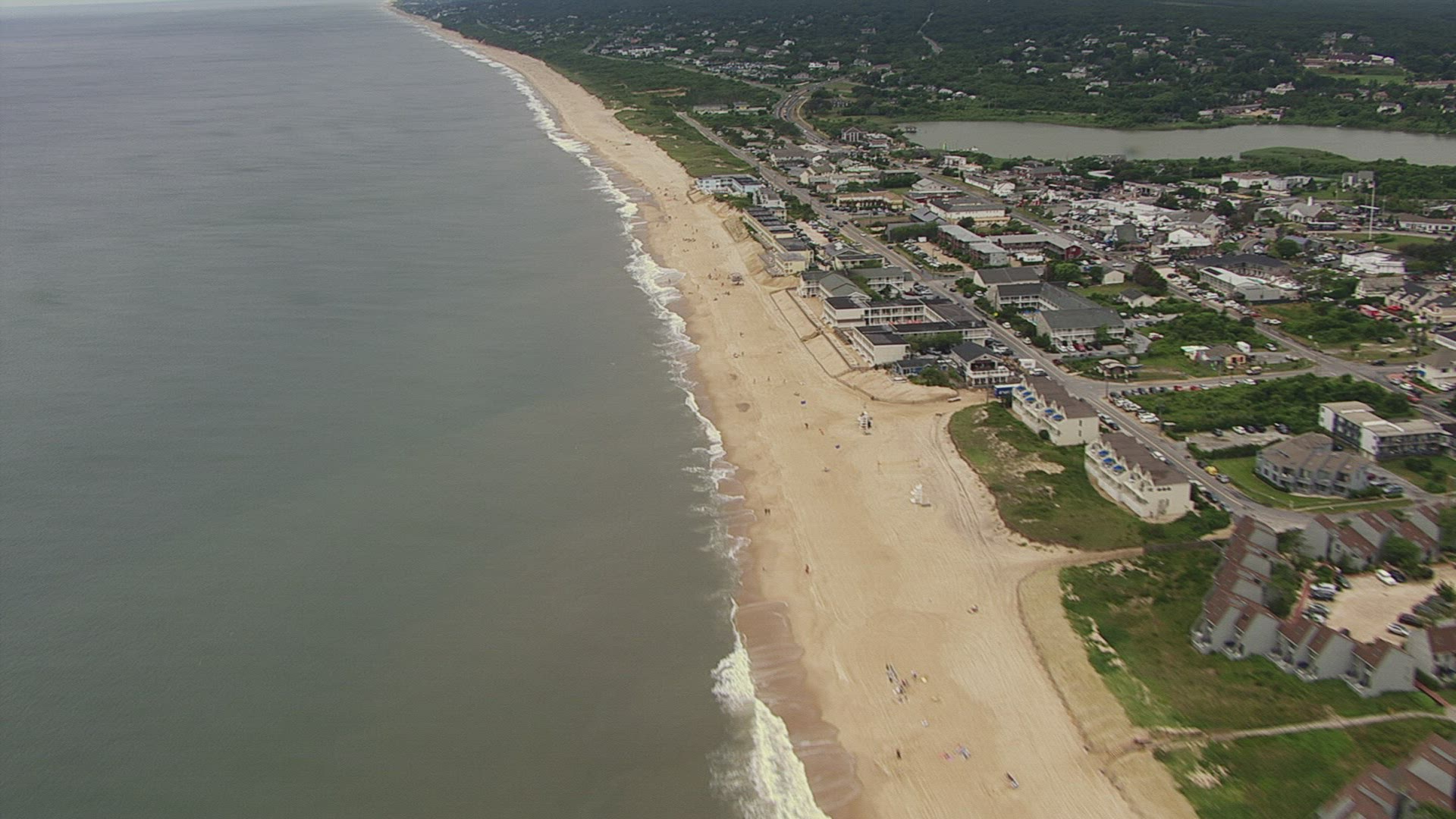 166256369 / Beach / Long Island / New York State / USA / Aerial