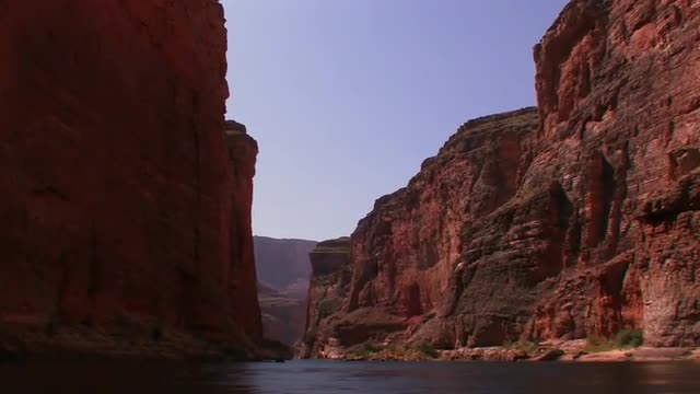 A view along the Colorado River in the Grand Canyon in Arizona.