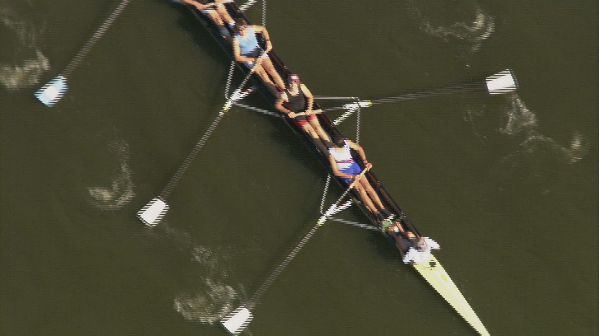 770541498 / Eight / Rowing / Belgium / Aerial
