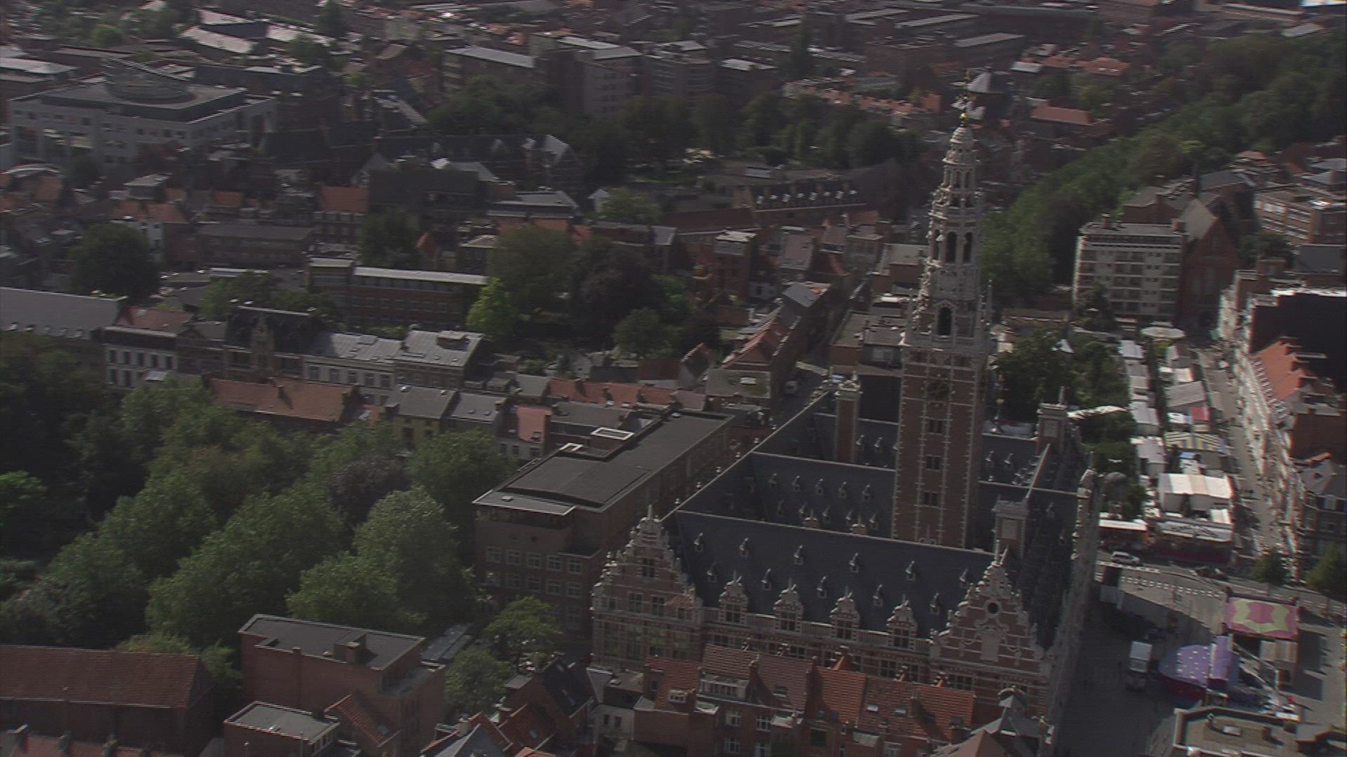 596714248 / City / Leuven / Belgium / Aerial