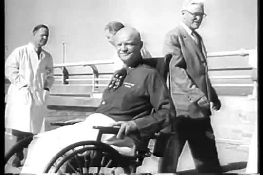Presidents Eisenhower after his heart attack in 1955.