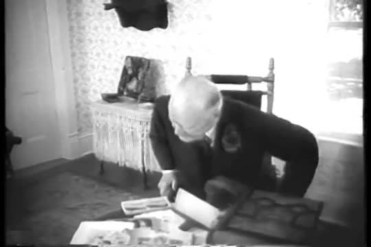 Herbert Hoover celebrates his 81st birthday in his hometown in Newberg Oregon in 1955.