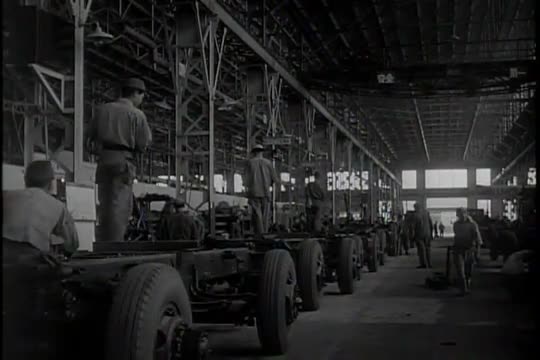 The U.S. army recycles tons of scrap metal from World War Two to supply the war effort in Korea in 1