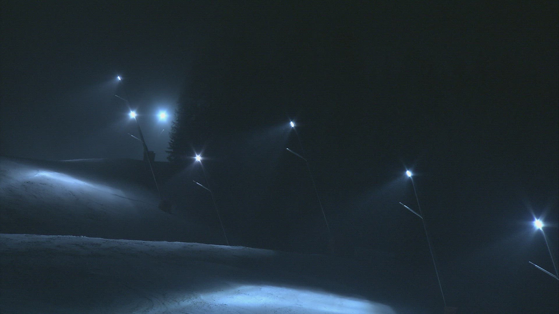 883218620 / Ski Slope / Floodlight / Night / Austria