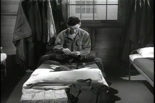 The U.S. Army Postal Service delivers the mail to troops in the field in the 1950s.