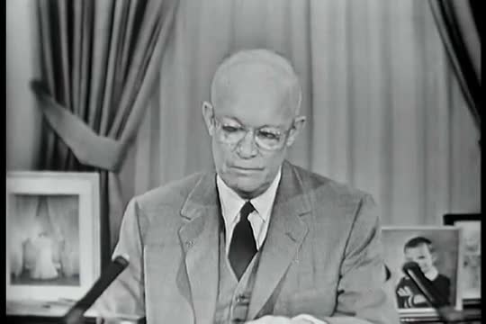 Dwight Eisenhower speaks science education and the Soviet Union and the Cold War in 1957.