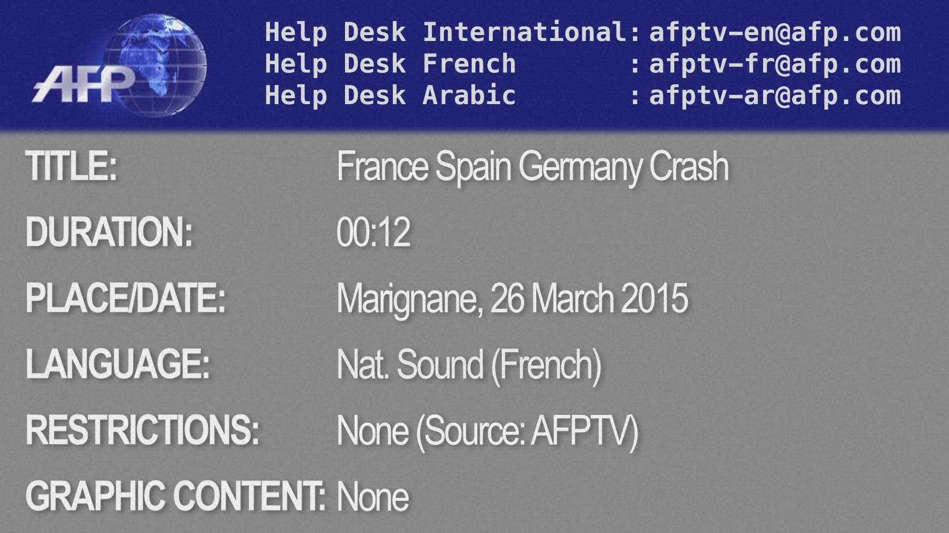 476345931 / News Footage / Mar 26, 2015