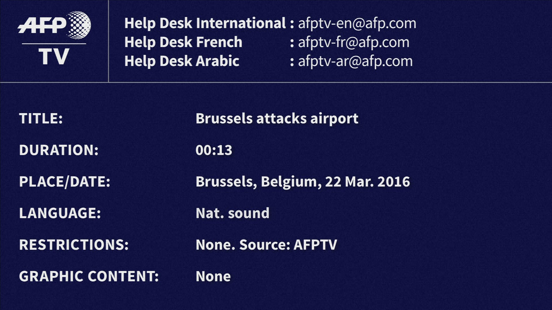 715216669 / News Footage / Mar 22, 2016