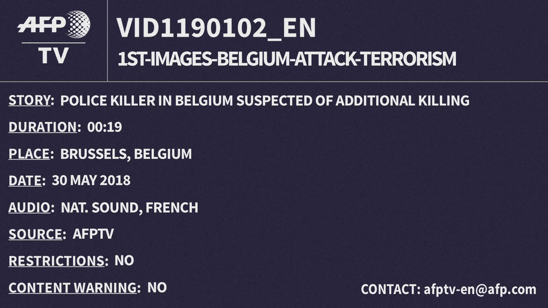 182508995 / News Footage / May 30, 2018