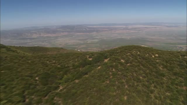 A helicopter aerial of the Salinas Valley, California.