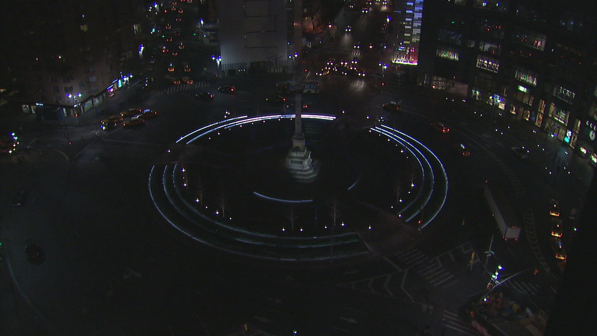295886536 / Traffic / Night / Columbus Circle / New York City / USA