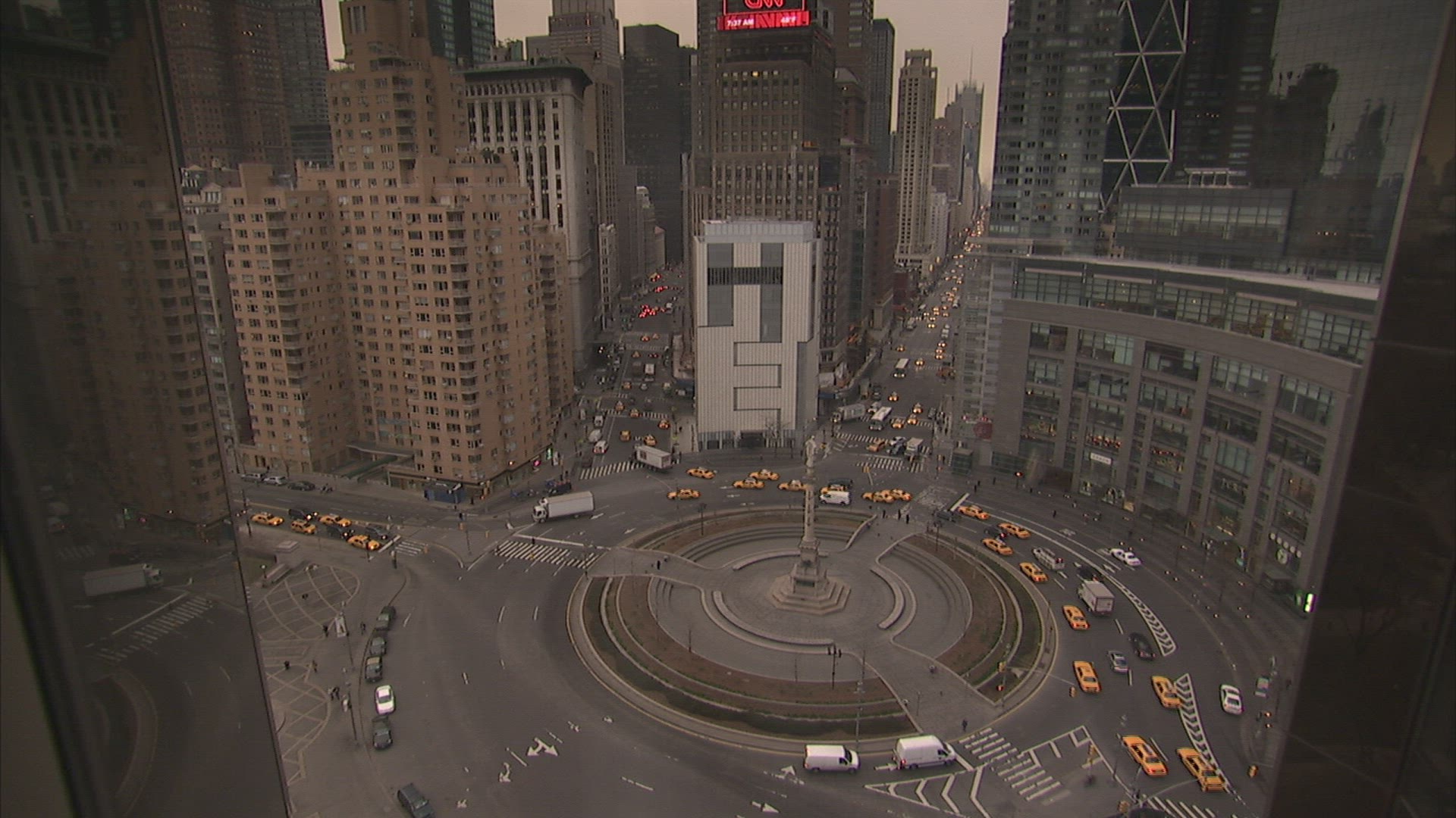 480372941 / City Traffic / Columbus Circle / New York City / USA