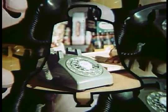 In 1950, telephones are becoming popular in America.