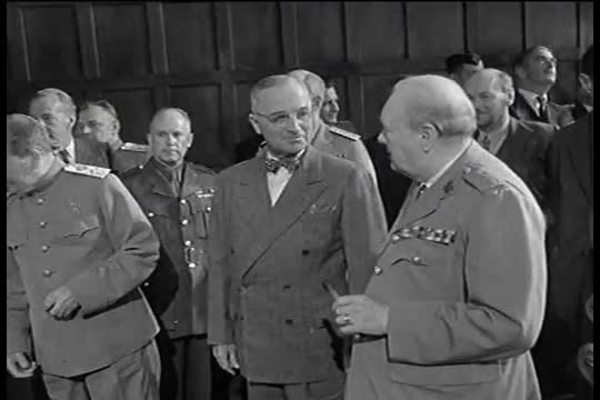 Winston Churchill in unknown negotiations.