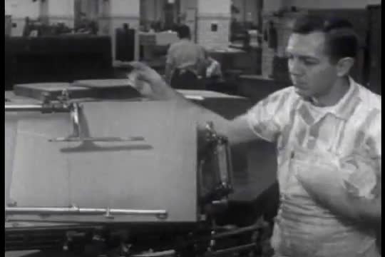 The process of preparing a book for binding