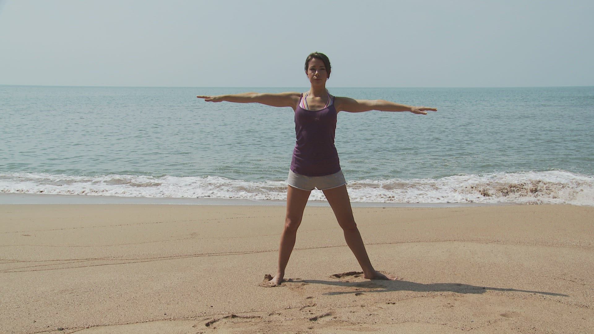773202792 / Woman / Yoga Posture / Beach