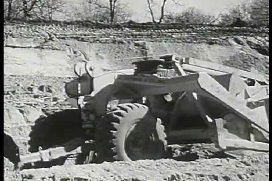 The beginning of building a highway and the clearing of the land
