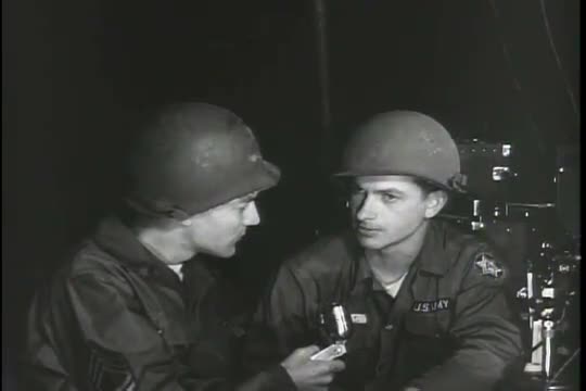 A soldier downplays the effects of radiation after walking into a mushroom cloud in the 1950s.