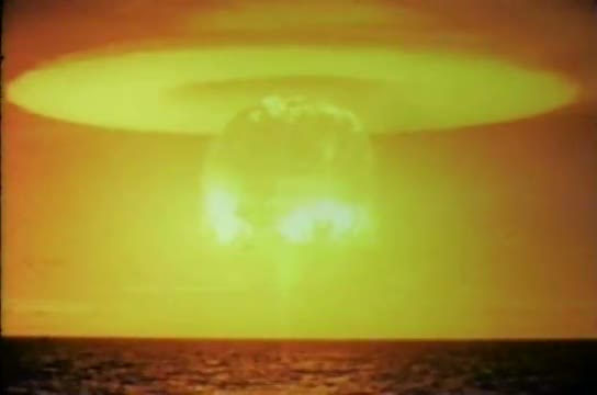 Operation Castle nuclear tests on Bikini in 1953 includes damage to islands.