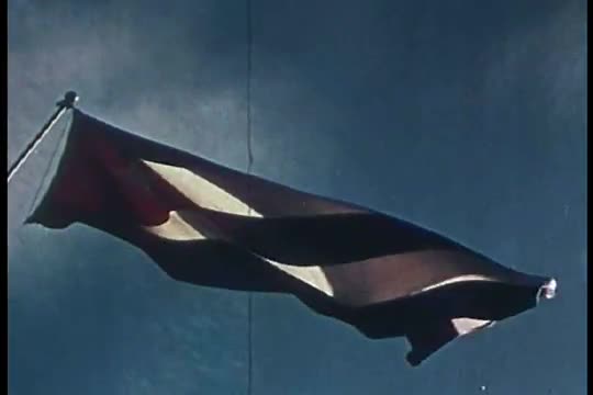 Patriotic children wave the Cuban flag in this 1950, 1960 propaganda film.