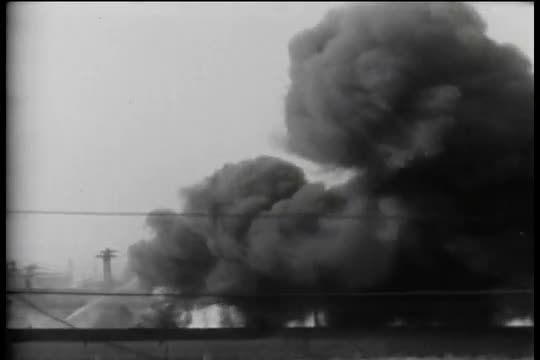 Giant refinery fire.