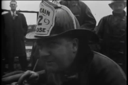 A fire in a rubber factory.