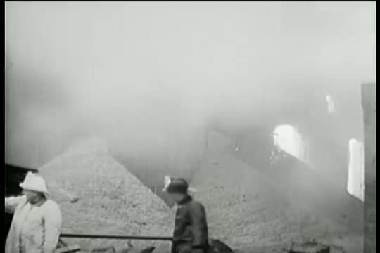 Wood elevator fire in Chicago 1944.