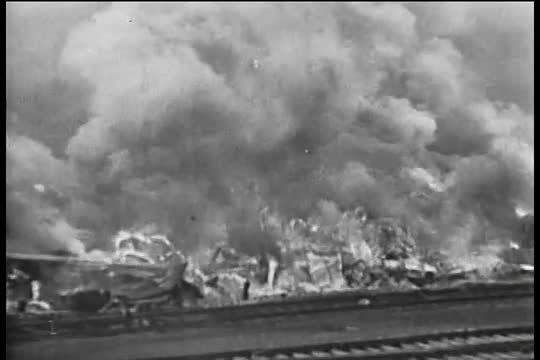 Jersey City pier fire, 1927.