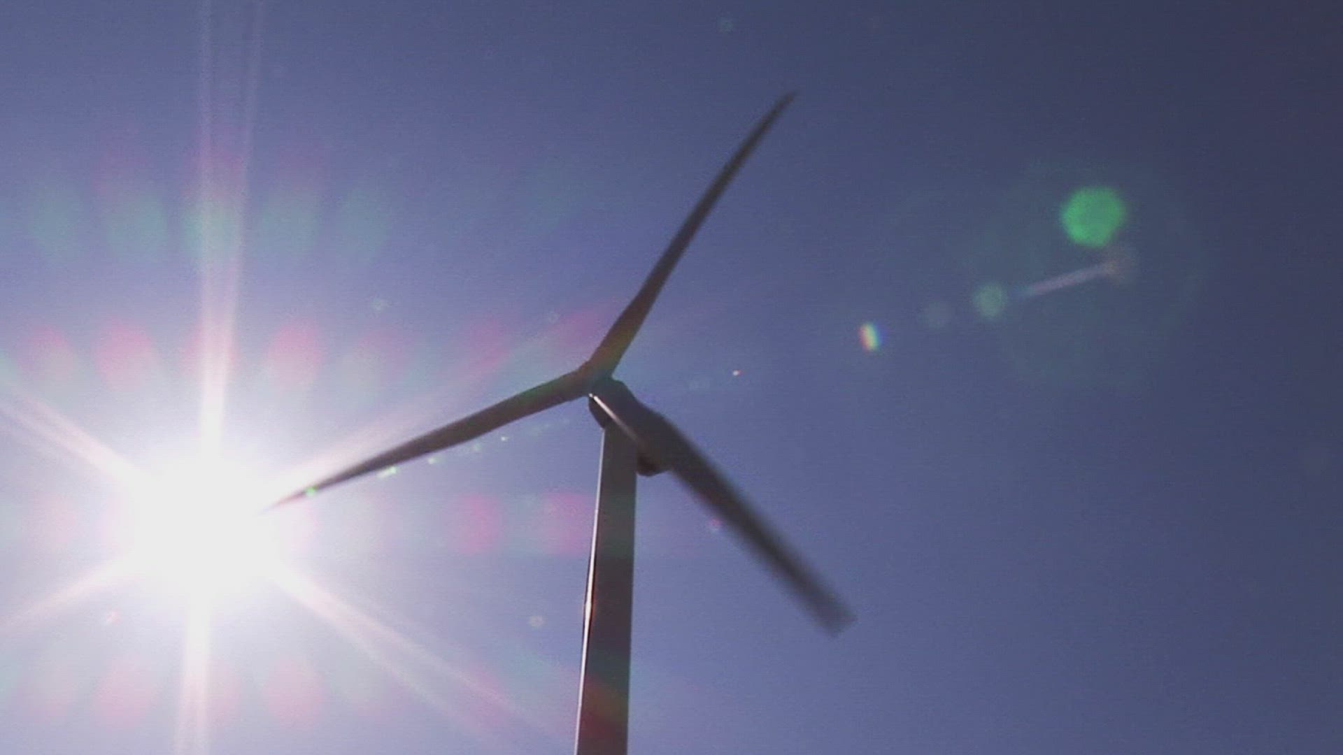 836431406 / Wind Wheel / Rotating / Low Angle Shot
