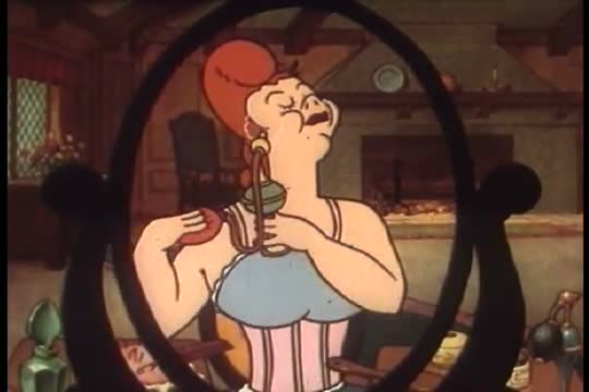 A cartoon illustrating the features of the Chevrolet through a retelling of the Cinderella story.