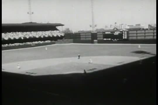 Newsreel story: The Yanks and the Phillies, 1950 big-league baseball champions, get ready for the &a
