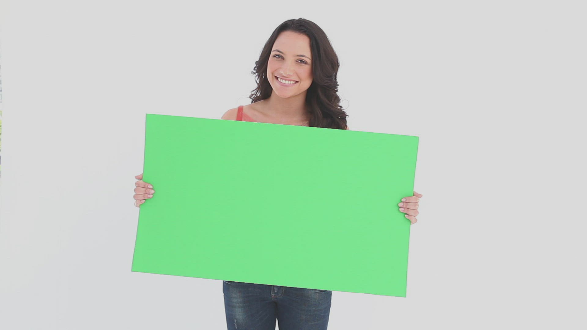 244631092 / Woman / Holding / Banner